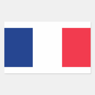 Pegatina Rectangular Pavillon de la France Bandera