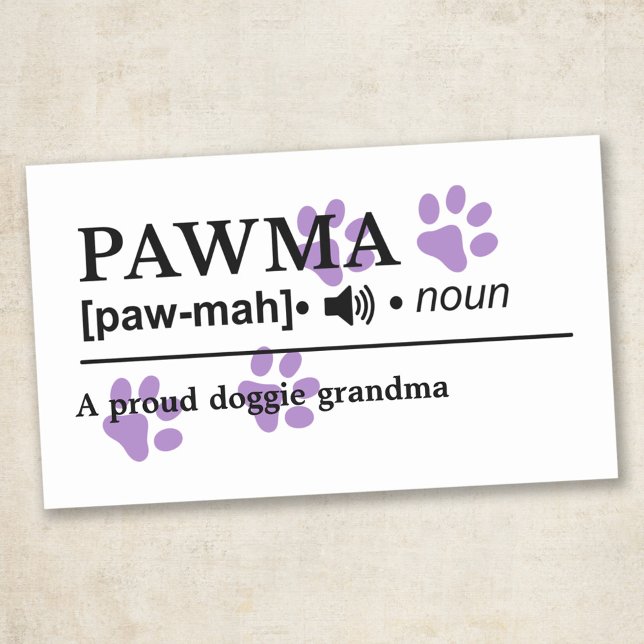 Pegatina Rectangular Pawma - Definición de Personalizable - Abuela Dogg (Subido por el creador)