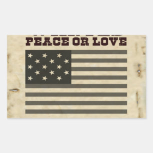 Pegatina Rectangular Paz deseada