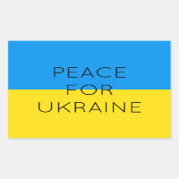 Paz para Ucrania Simple Bandera Mínima Ucraniana
