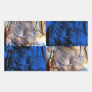 Pegatina Rectangular pecho de carnaval