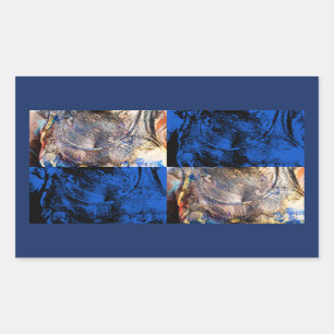 Pegatina Rectangular pecho de carnaval