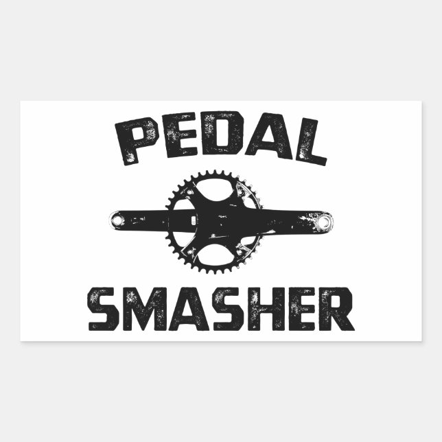 Pegatina Rectangular Pedal Smasher (Anverso)