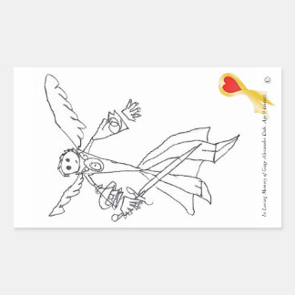 Pegatina Rectangular Pegatina, Gage's Heaven Worrior #1