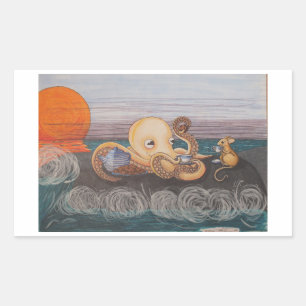 Pegatina Rectangular Pegatina: Teatia