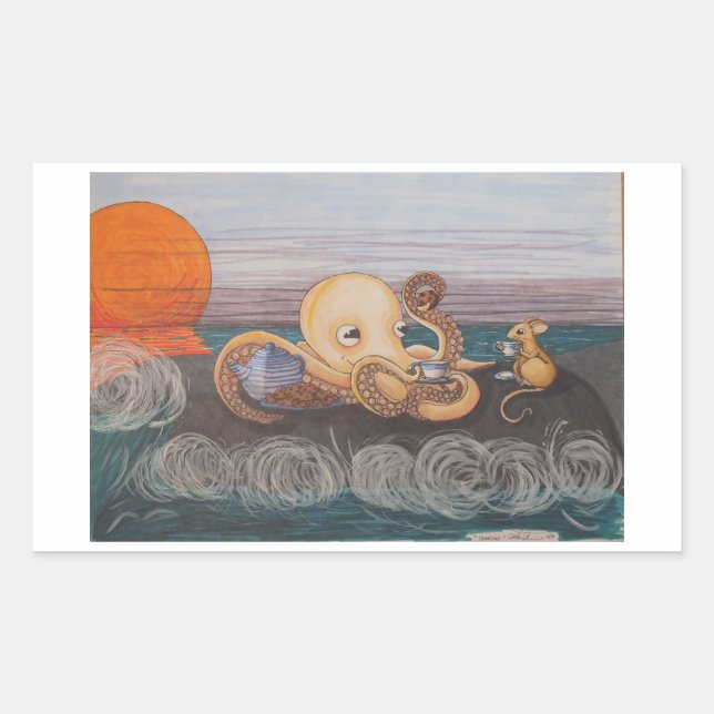 Pegatina Rectangular Pegatina: Teatia (Anverso)