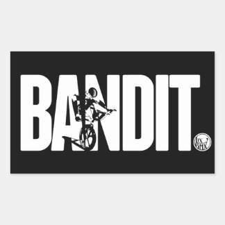 Pegatina Rectangular Pegatinas "Bandit" de LixBMX