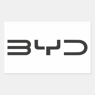 PEGATINA RECTANGULAR PEGATINAS BYD