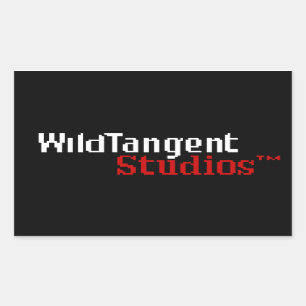 Pegatina Rectangular Pegatinas con logotipo de WildTangent
