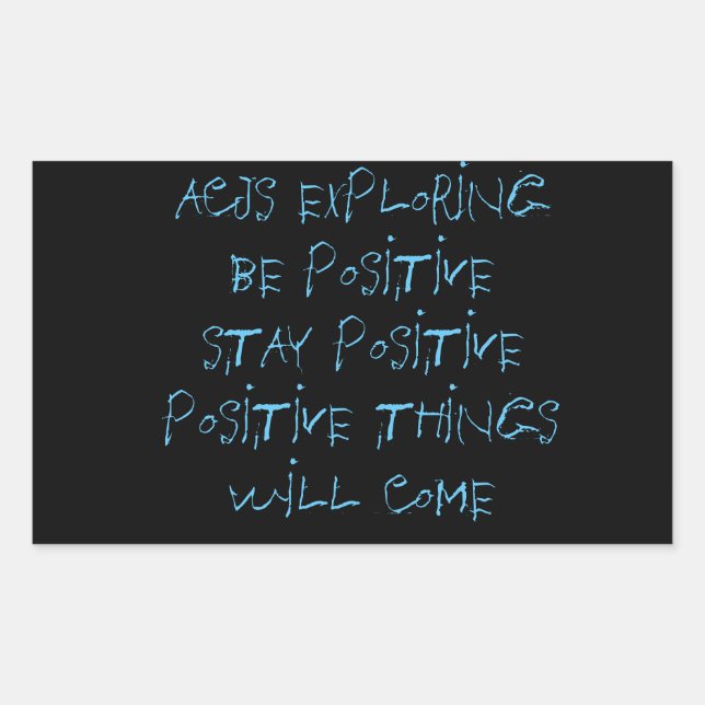 Pegatina Rectangular PEGATINAS de ACJS (Anverso)