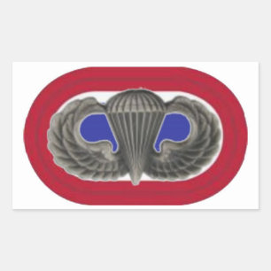 Pegatina Rectangular Pegatinas DE ALAS JUMP/OVAL 82D AIRBORNE