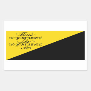 Pegatina Rectangular Pegatinas de AnCap