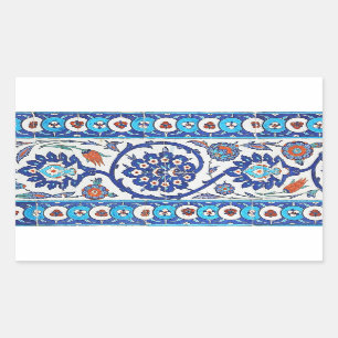Pegatina Rectangular pegatinas de azulejos turcos