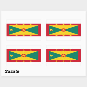 Pegatina Rectangular Pegatinas de bandera de Granada