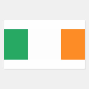 Pegatina Rectangular Pegatinas de bandera de Irlanda