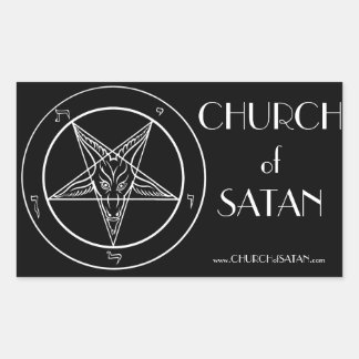 Pegatina Rectangular Pegatinas de Baphomet CoS