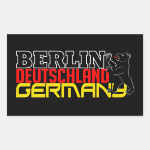 Pegatina Rectangular Pegatinas de Berlín