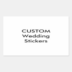 Pegatina Rectangular Pegatinas de boda personalizados RECITANGLE MATTE