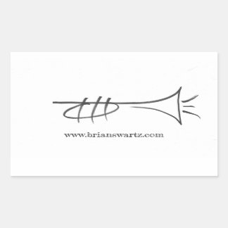 Pegatina Rectangular Pegatinas de Brian Swartz