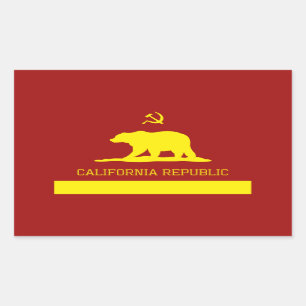 Pegatina Rectangular Pegatinas de Cali Commie