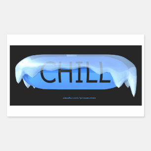 Pegatina Rectangular Pegatinas de Chill Pill