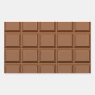 Pegatina Rectangular pegatinas de "Chocolate Bar"