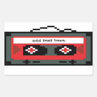 Pegatina Rectangular Pegatinas de cinta de 8 bits personalizados