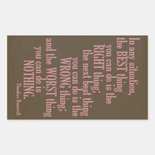 Pegatina Rectangular Pegatinas de citas motivacionales "Haz algo"