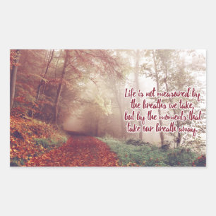 Pegatina Rectangular Pegatinas de Cotizaciones de Vida