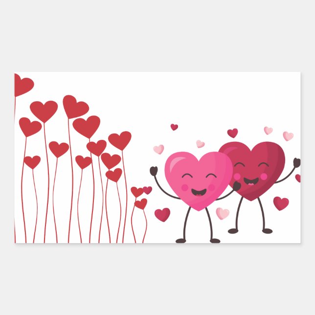 Pegatina Rectangular Pegatinas de envoltura de regalo (Anverso)