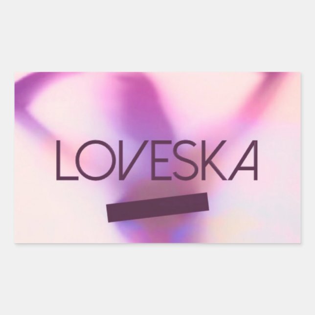 Pegatina Rectangular Pegatinas de Erotica (Anverso)