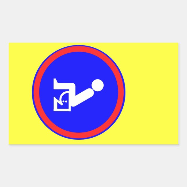 Pegatina Rectangular Pegatinas de etiquetado instantáneo de graffiti (e (Anverso)