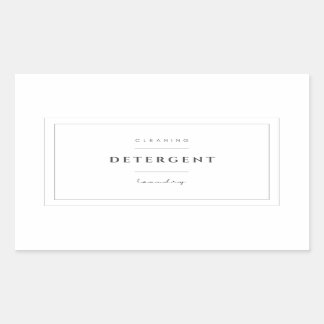 Pegatina Rectangular Pegatinas de etiquetas de detergente para lavado