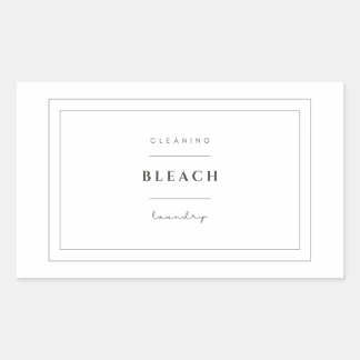 Pegatina Rectangular Pegatinas de etiquetas de lixiviación