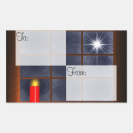 Pegatina Rectangular Pegatinas de etiquetas de regalo de luz perfecta