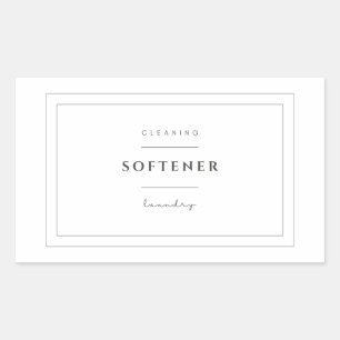 Pegatina Rectangular Pegatinas de etiquetas de suavizante de lavado