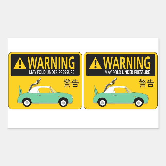 Pegatina Rectangular Pegatinas de Figaro (Anverso)