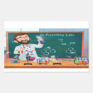 Pegatina Rectangular Pegatinas de Fizzlebop Labs