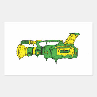 Pegatina Rectangular Pegatinas de Grimey VX1000