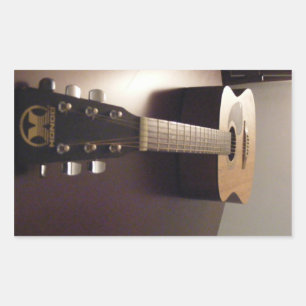Pegatina Rectangular pegatinas de guitarra