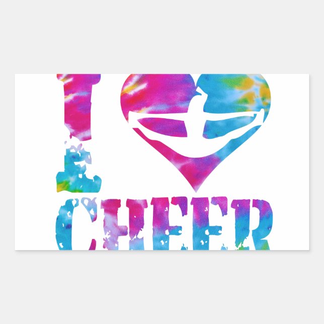 Pegatina Rectangular Pegatinas de Gymnastics Dance Cheer (Anverso)