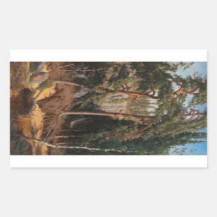 Pegatina Rectangular pegatinas de "In The Forest"