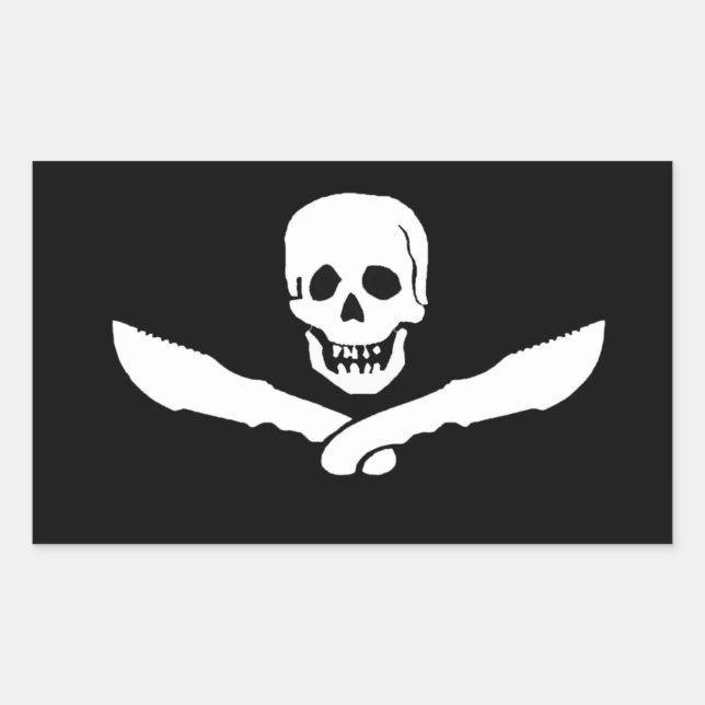 Pegatina Rectangular Pegatinas de Jolly Tracker (Anverso)