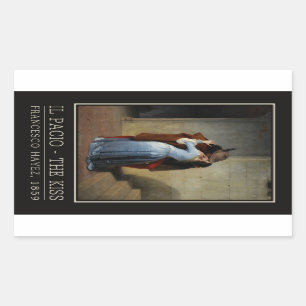 Pegatina Rectangular Pegatinas de Kiss/Il Bacio