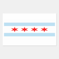 Pegatinas de la Bandera de Chicago