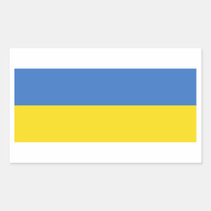 Pegatina Rectangular Pegatinas de la bandera de Ucrania