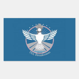 Pegatina Rectangular Pegatinas de la bandera del cuarto de baño (x4)