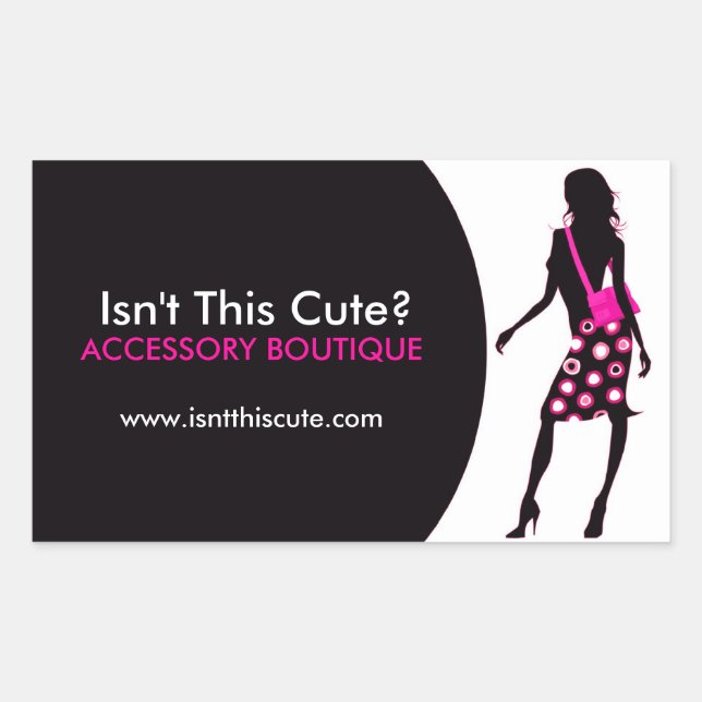 Pegatina Rectangular Pegatinas de la moda (Anverso)