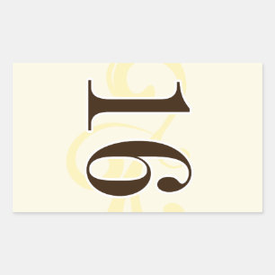 Pegatina Rectangular Pegatinas de la tabla de etiquetas de vinos 16