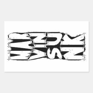 Pegatina Rectangular Pegatinas de Marvin Sunk